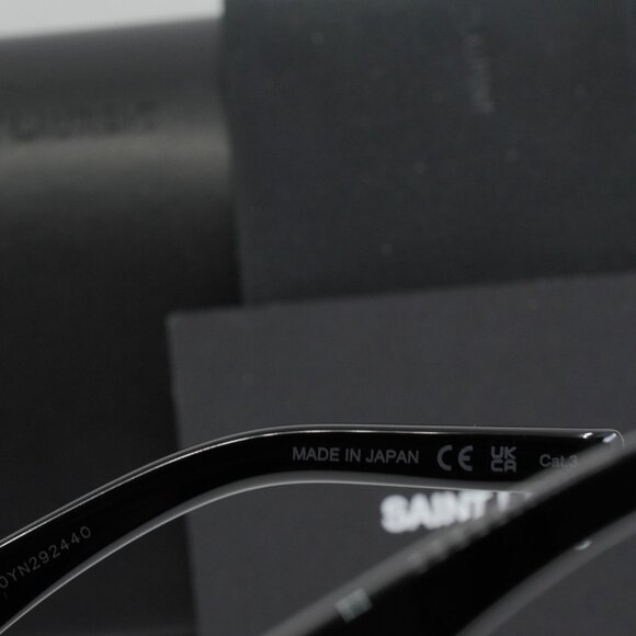 Saint Laurent SL537 PALACE 001 Shield Sunglasses – Black - Picture 7 of 10